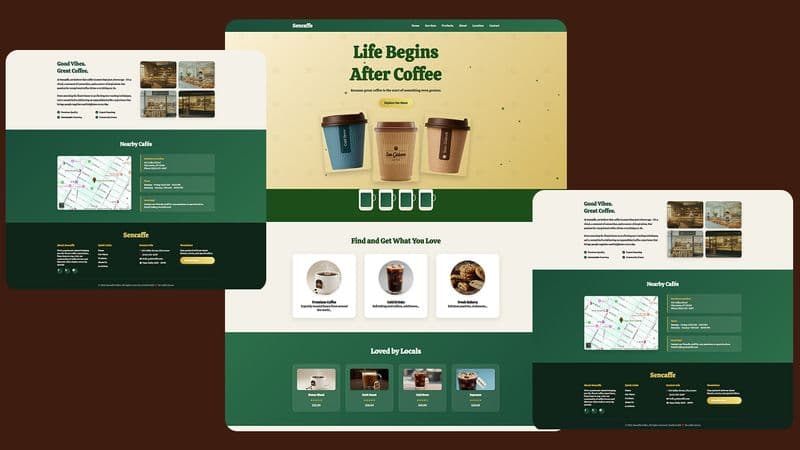 Coffee Site project screenshot