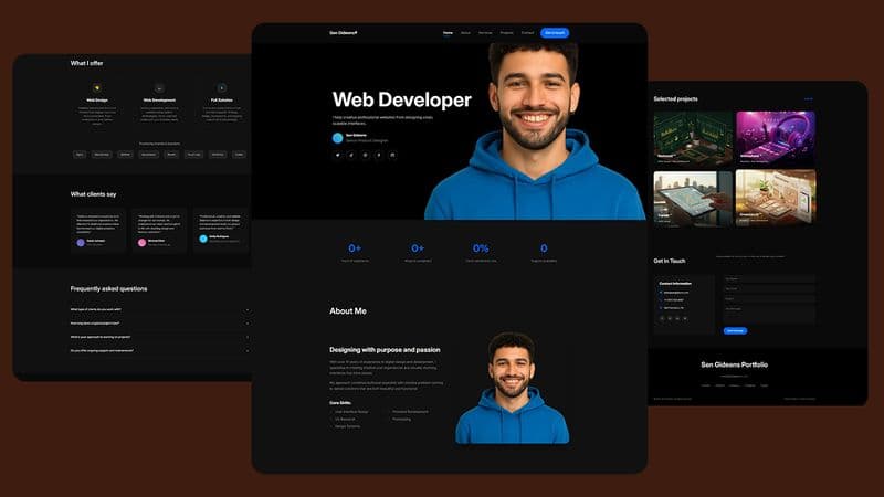 Developer Portfolio project screenshot